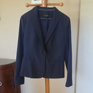 Banana Republic Dark Navy Single-Button Blazer